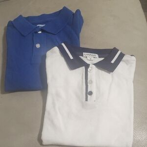 Flapdoodles Boy's Polo Set - Royal Blue and Classic White